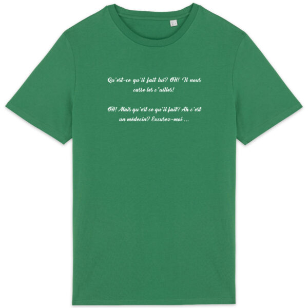 T-shirt Unisexe léger - Bio | "Le médecin"