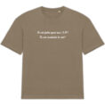 T-shirt Unisexe Oversized - Bio | "Tu vas faire quoi aux JO?"