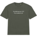 T-shirt Unisexe Oversized - Bio | "Tu vas faire quoi aux JO?"