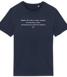T-shirt Unisexe léger - Bio | "Regarde cette p*tain de caméra" Version Longue