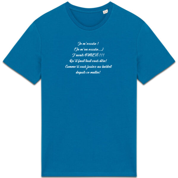 T-shirt Unisexe épais Bio - Vincent - "Je m'excuse ! "