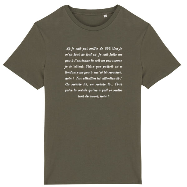 T-shirt Unisexe léger - Bio | "Je vais pas mettre de GPS"