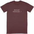 T-shirt Unisexe Bio - Vincent - "Je m'excuse ! " - Version Courte