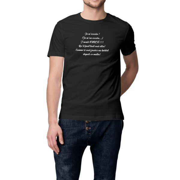 T-shirt Unisexe épais Bio - Vincent - "Je m'excuse ! "