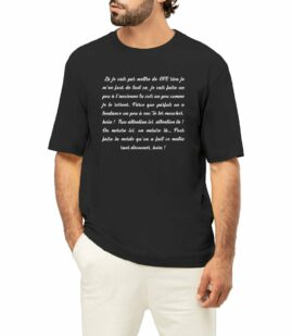 T-shirt Homme Oversized - Bio | "Je vais pas mettre de GPS"