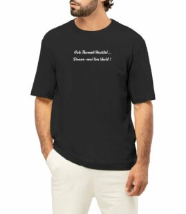 T-shirt Homme Oversized - Bio | "Donne-moi ton short"
