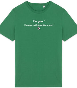 T-shirt Unisexe léger - Bio | "Les gars ! Vous prenez 3 plots et vous faites un carré !"