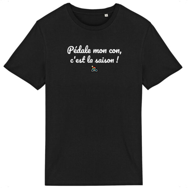 T-shirt Unisexe léger - Bio | "Pédale mon con"