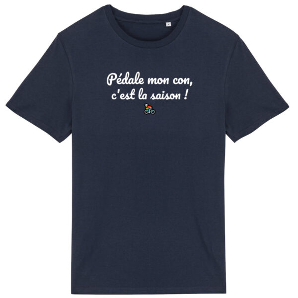 T-shirt Unisexe léger - Bio | "Pédale mon con"