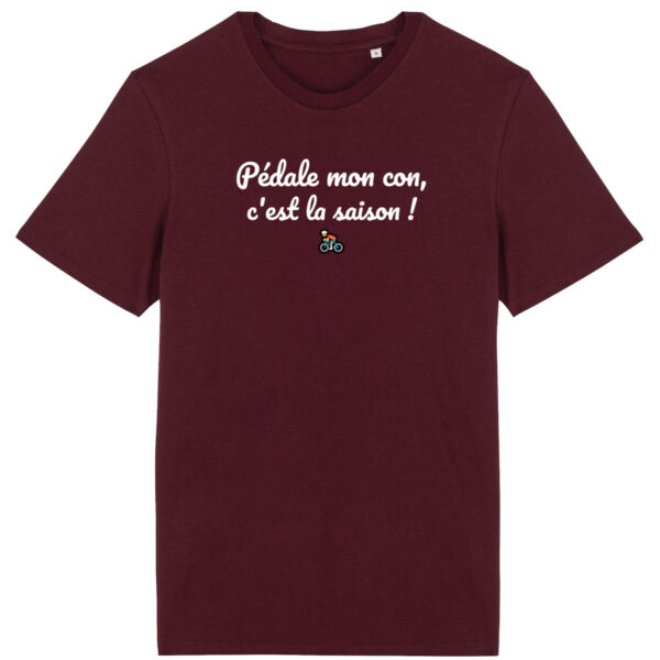 T-shirt Unisexe léger - Bio | "Pédale mon con"