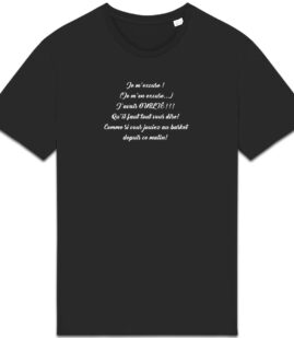 T-shirt Unisexe épais - Bio | "Je m'excuse"