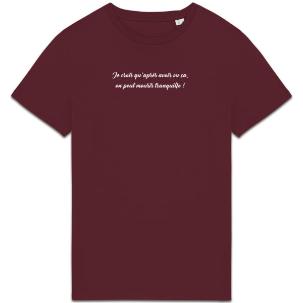 T-shirt Unisexe épais - Bio | Je crois qu'après avoir vu ça...